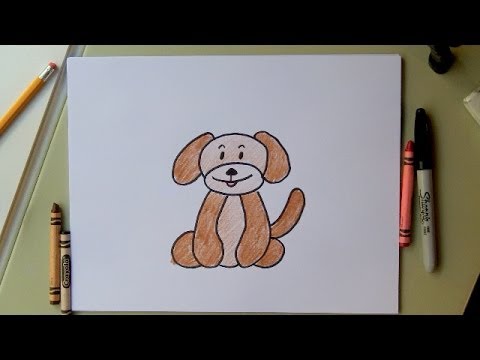 480x360 How To Draw A Dog Drawing A Cartoon Dog