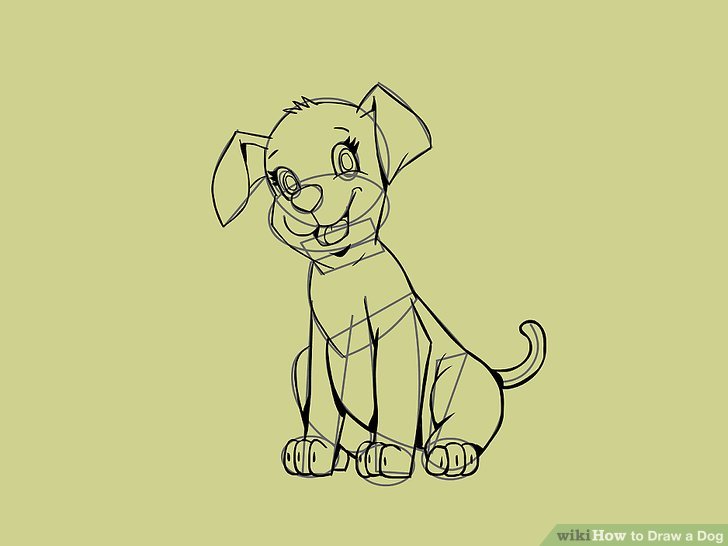 728x546 5 Easy Ways To Draw A Dog (With Pictures)