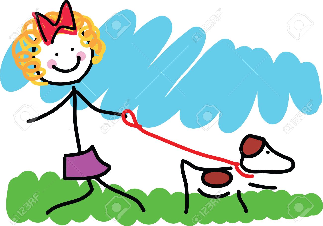 1300x910 A Simple Colourful Childlike Drawing Of A School Aged Girl