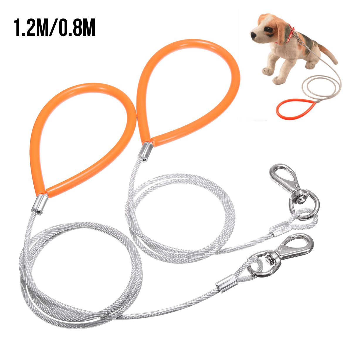 1200x1200 Dog Traction Rope Steel Wire Leash Large Wire Drawing Rope Tension