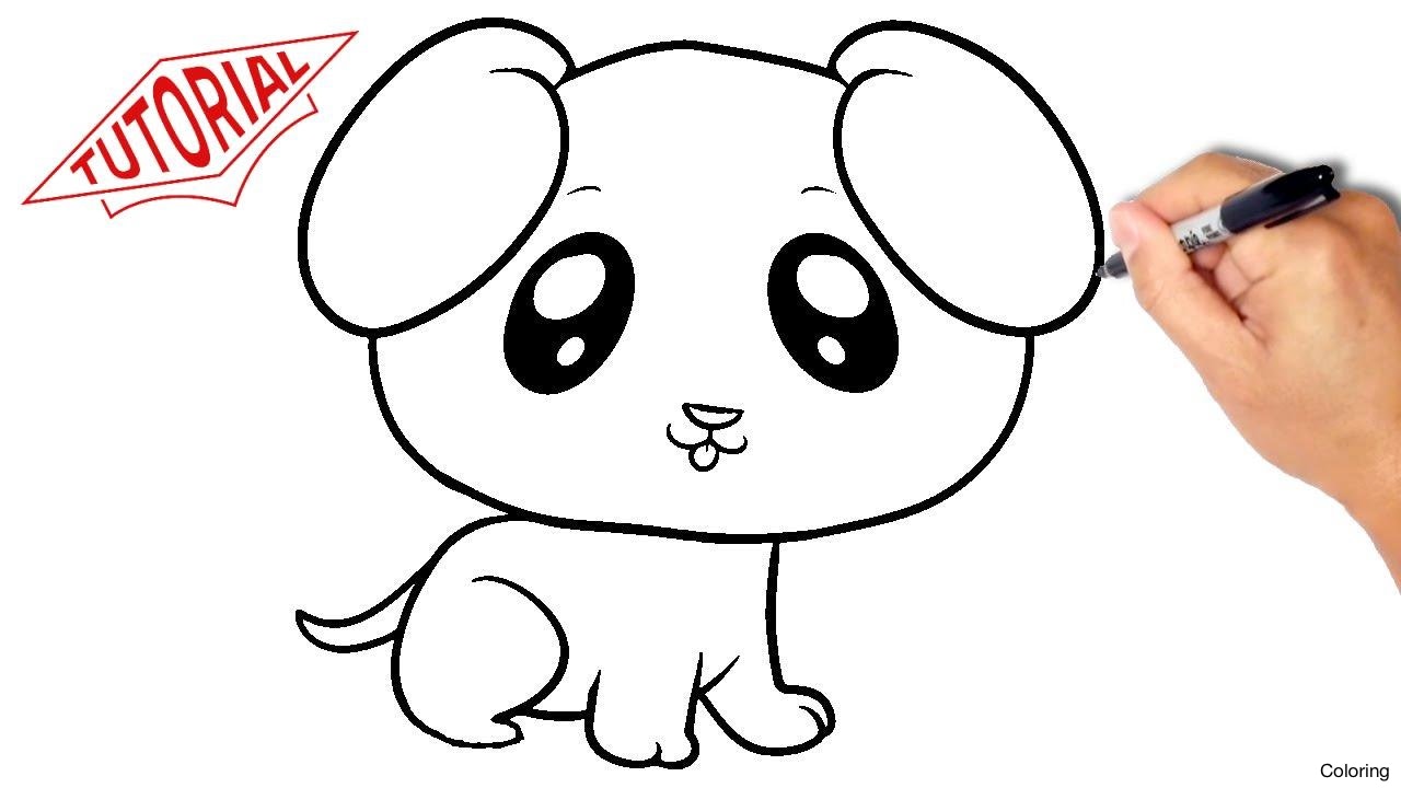 1280x720 Pc7rkxmli Drawing Of Dog Coloring How To Draw Dogs Step By Pets