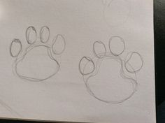 236x176 How To Draw Dog Paw Prints 8 Steps (With Pictures) School Art