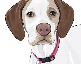 340x270 Dog Drawings Etsy