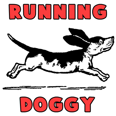 400x400 Drawing Cartoon Dogs Running And Playing Step By Step Lesson