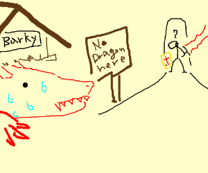 300x250 Dragon Hiding In A Doghouse