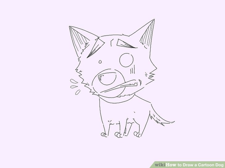 728x546 6 Easy Ways To Draw A Cartoon Dog (With Pictures)