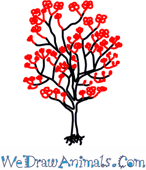 300x350 How To Draw A Dogwood Tree