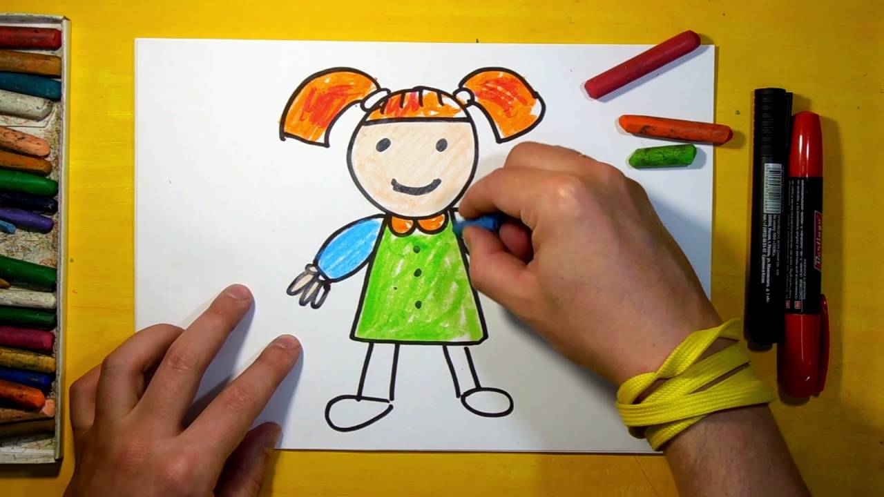 1280x720 How To Draw A Doll For Children