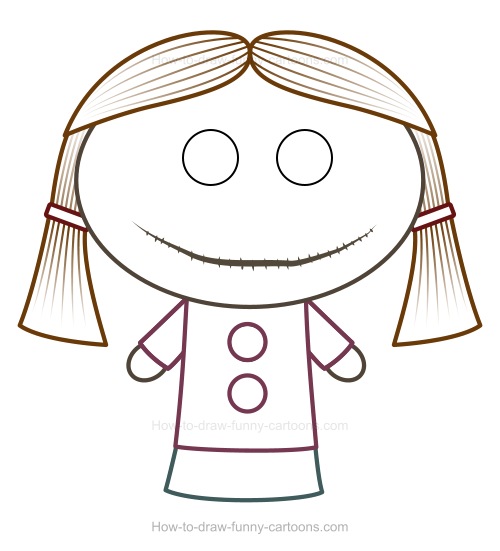 500x551 To Draw A Cartoon Doll