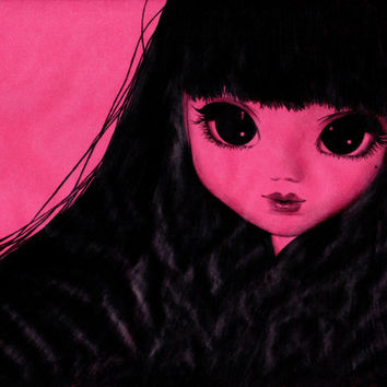 354x354 Drawn Girl Big Eye