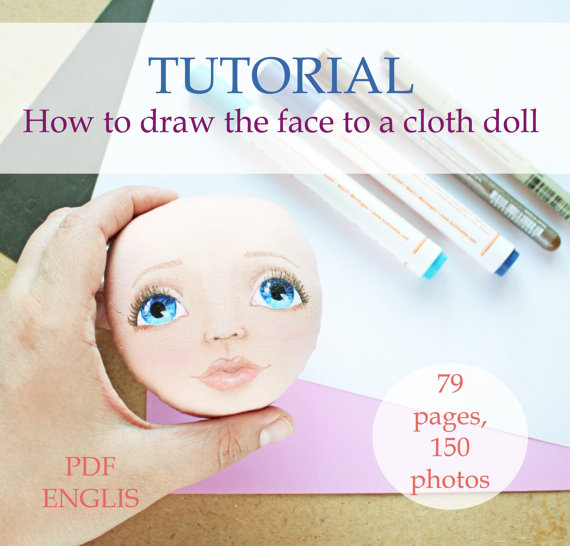 570x546 How To Draw Face, Tutorial, Cloth Doll, Pdf, Step By Step Guide
