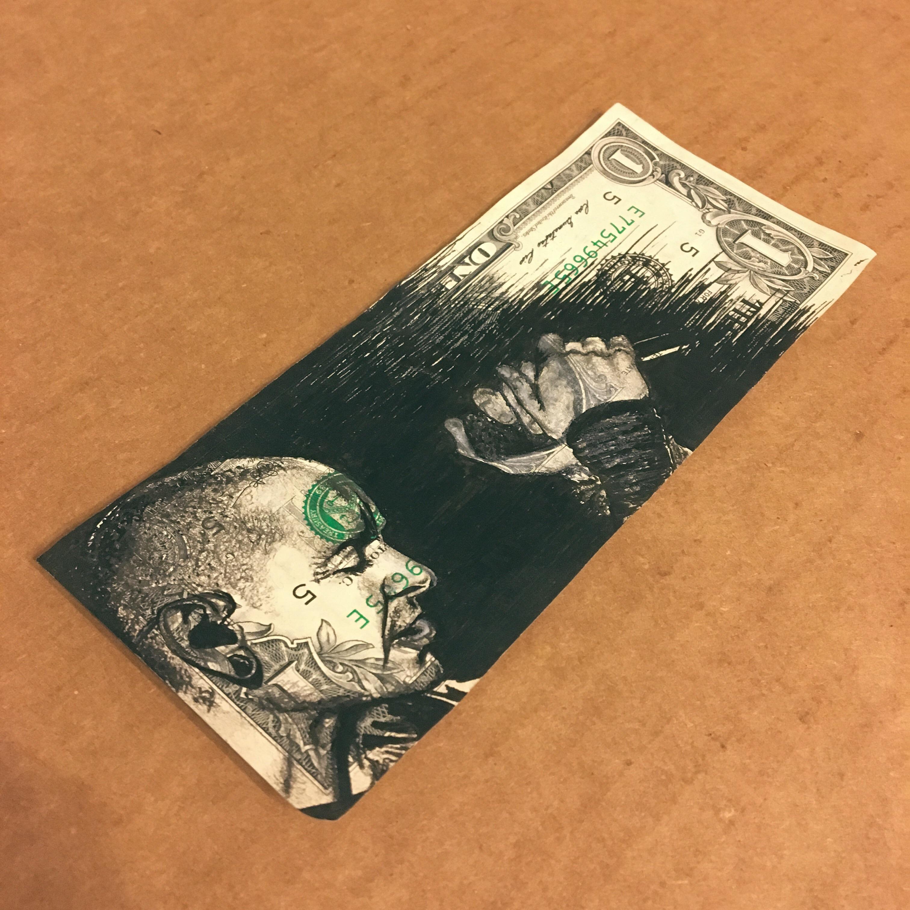 3024x3024 Rip Chester. Pen Amp Pencil On A Dollar Bill. Pics