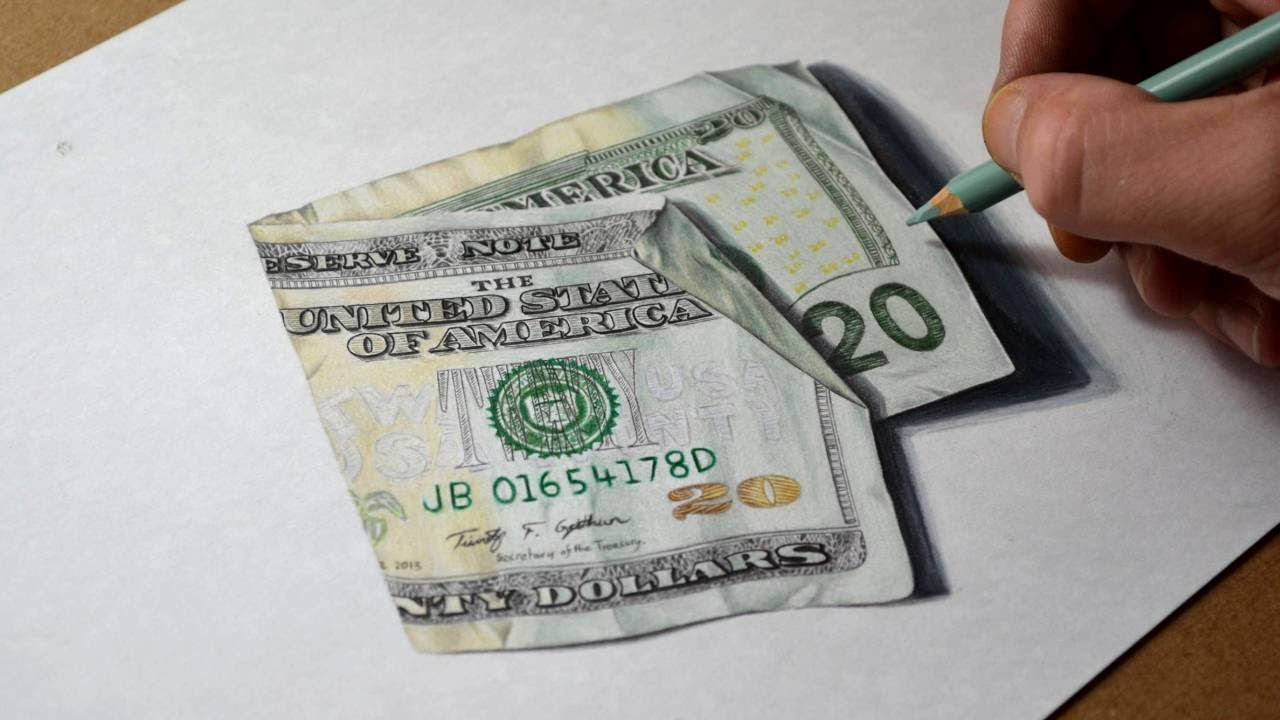 1280x720 How I Draw A Twenty Dollar Bill