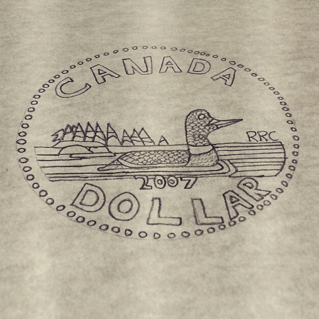 630x630 Canadian Dollar Drawing By Hassancharif