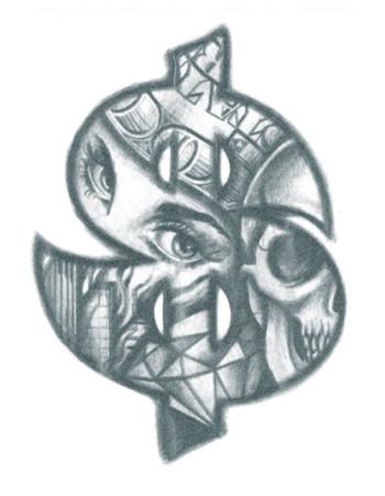 350x450 Dollar Sign Tattoo Tattooednow! Ltd.