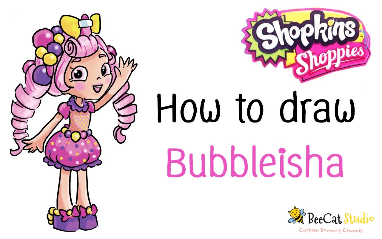 1280x800 How To Draw Shopkins Shoppies Dolls Bubbleisha
