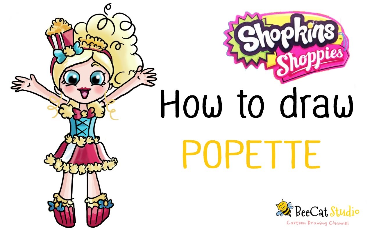 1280x800 How To Draw Shopkins Shoppies Dolls Popette