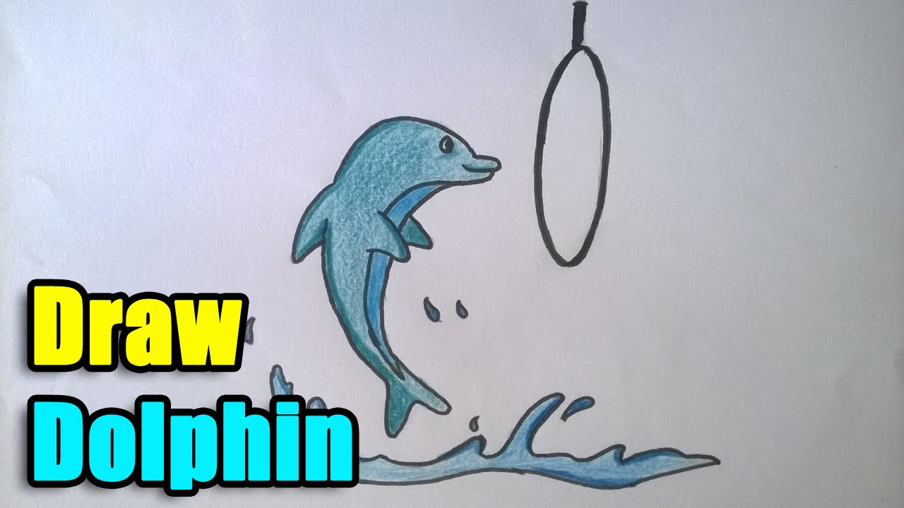1280x720 How To Draw A Dolphin For Beginners And Kids