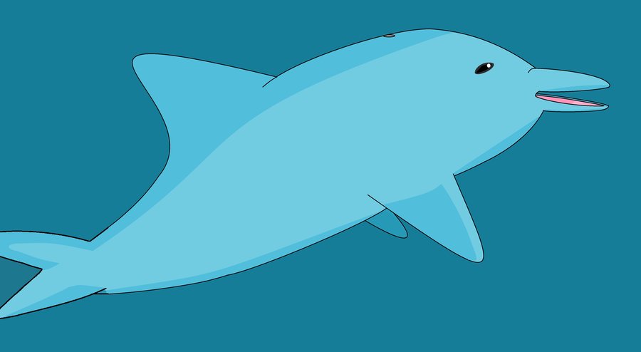 900x494 Ms Paint Dolphin Drawing By Mjfsuperstar92