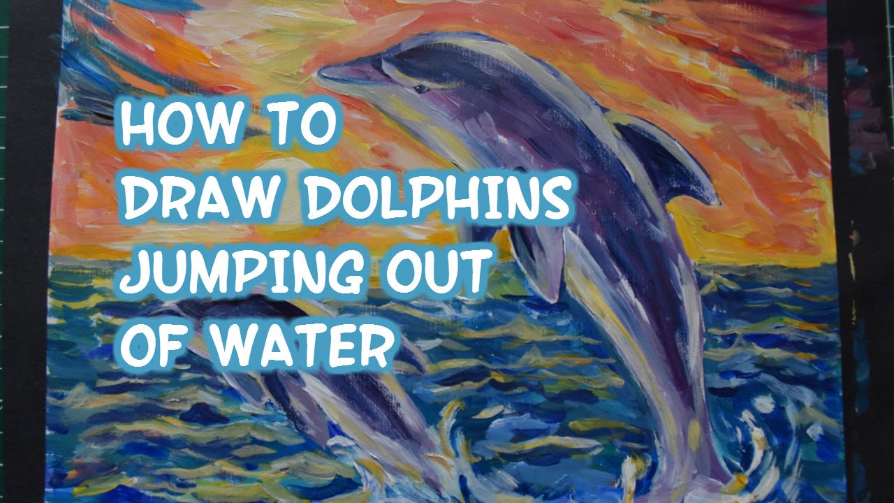 1280x720 How To Draw A Dolphin Jumping