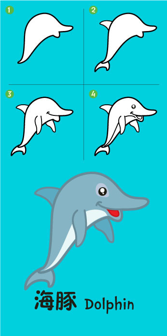 346x693 Dolphin Drawing Lessons Easy Drawings