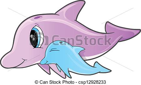 450x273 Cute Dolphins Vector Vectors
