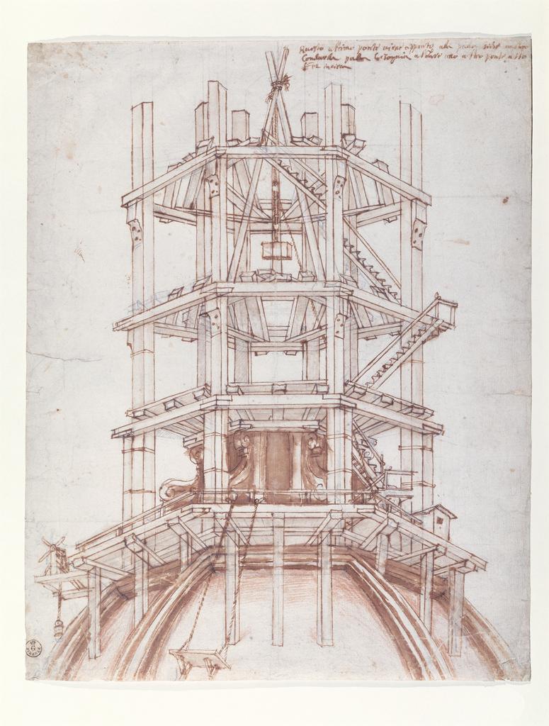 775x1024 Detail Of Lantern Scaffolding In The Shadow Of The Dome