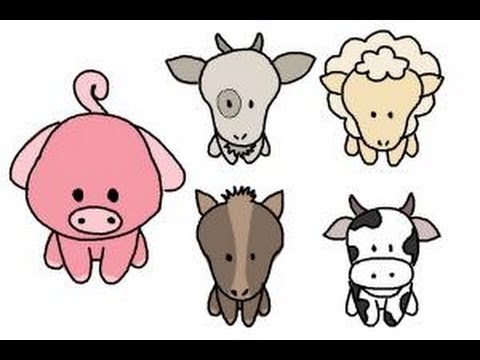 480x360 How To Draw Farm Animals For Kids