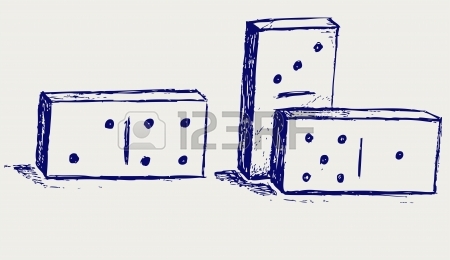 450x260 Sketch Two Dices Royalty Free Cliparts, Vectors, And Stock