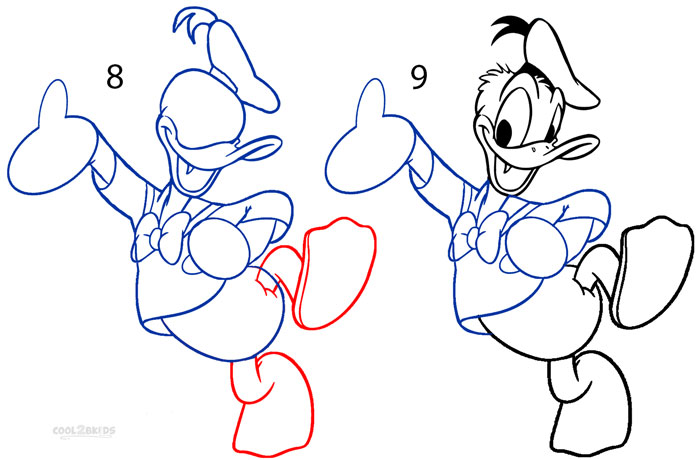 700x460 How To Draw Donald Duck (Step By Step Pictures) Cool2bkids