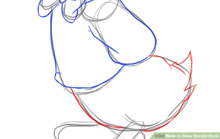728x463 How To Draw Donald Duck 6 Steps (With Pictures)