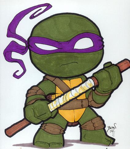 424x486 Chibi Donatello. By Hedbonstudios