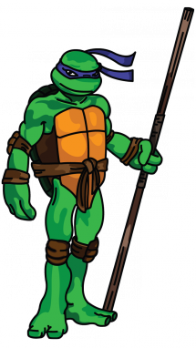 215x382 How To Draw Donatello From Ninja Turtles, Cartoons, Easy Step By