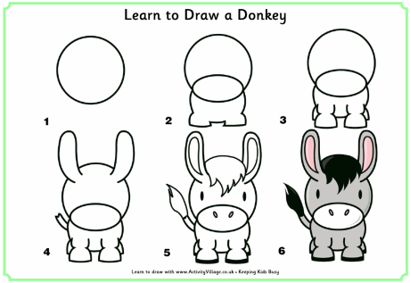 460x317 Learn To Draw A Donkey 0.gif