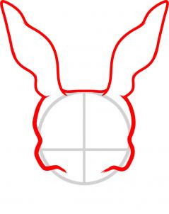 239x302 How To Draw Frank The Rabbit, Donnie Darko, Step By Step, Movies