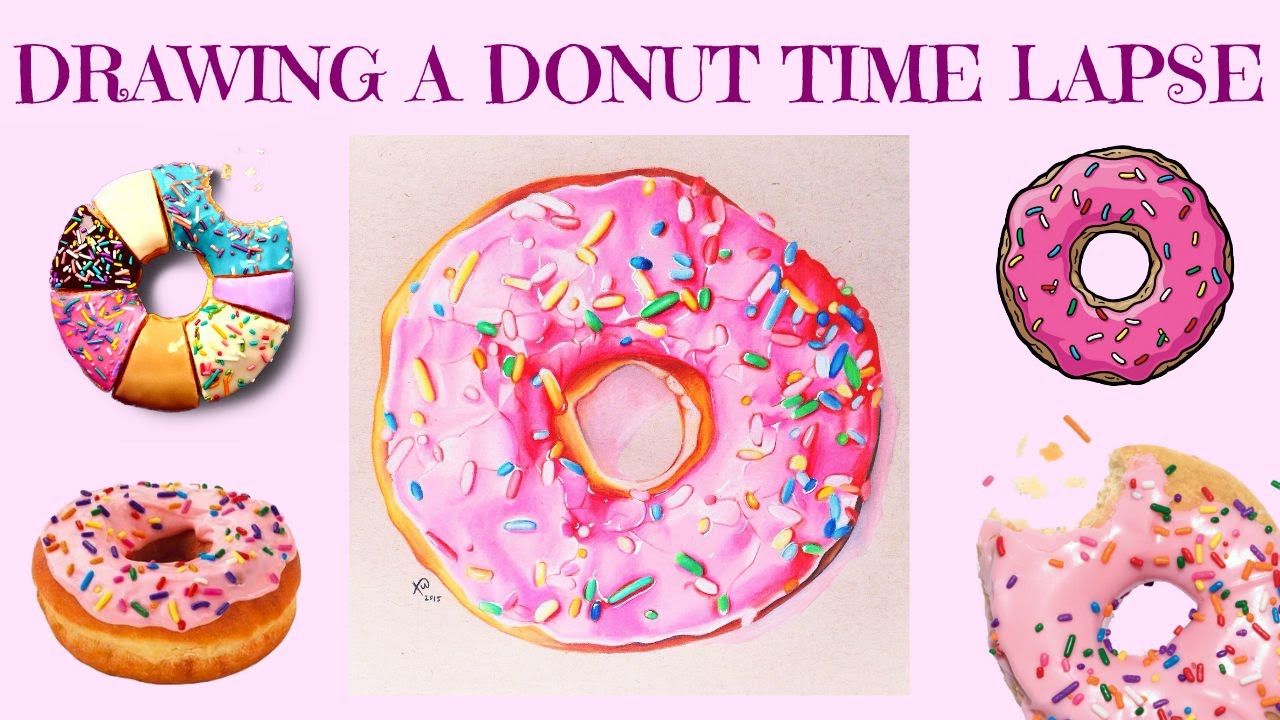 1280x720 Drawing A Donut Time Lapse Artistx