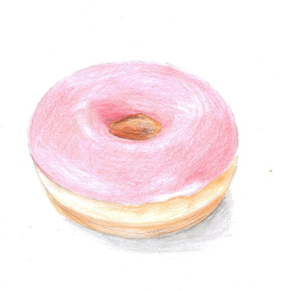 600x600 Pink Donut By Flamingofire123