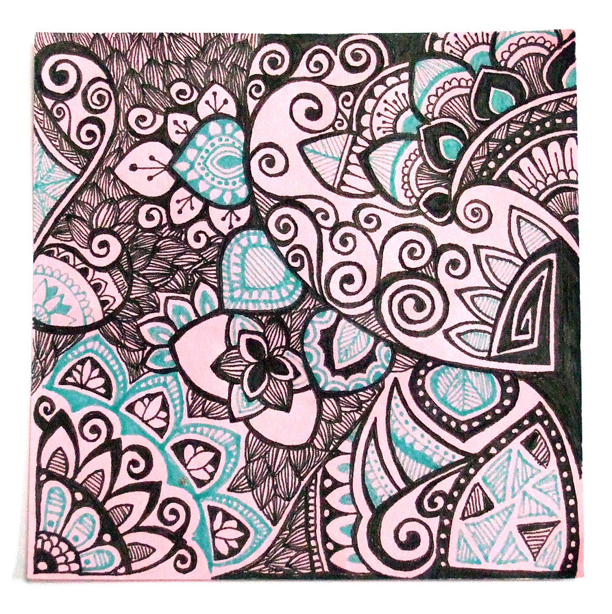 893x895 Drawing Doodle Art, Ink With Lots Of Black By Yael360