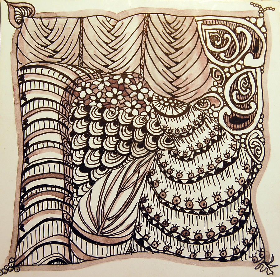 900x891 Doodling Fun Drawing By Terry Holliday