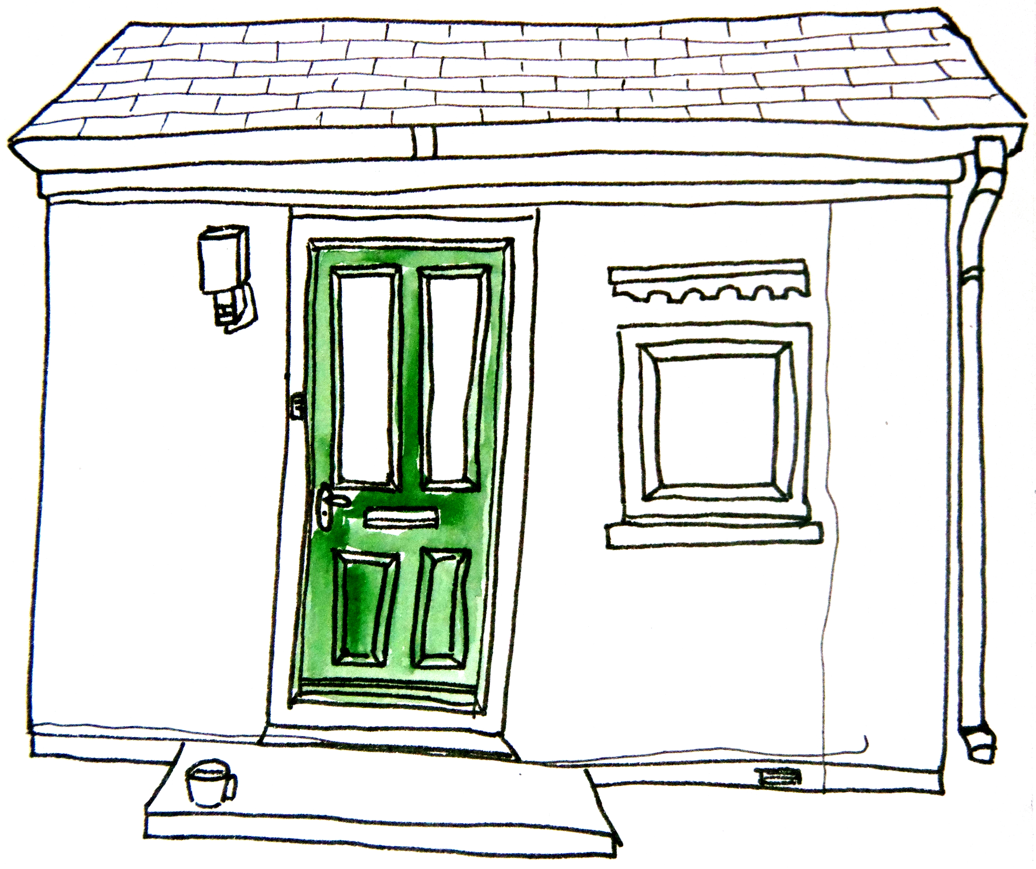 3570x2994 Front Door Drawing Clipart Panda