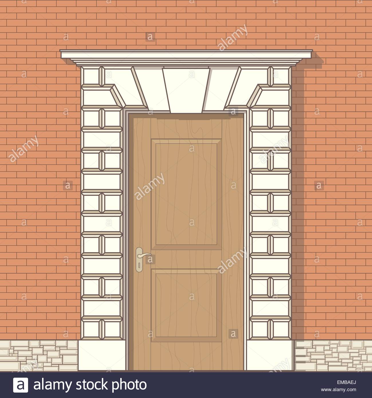 1299x1390 Vector Drawing Of Front Door Stock Vector Art Amp Illustration