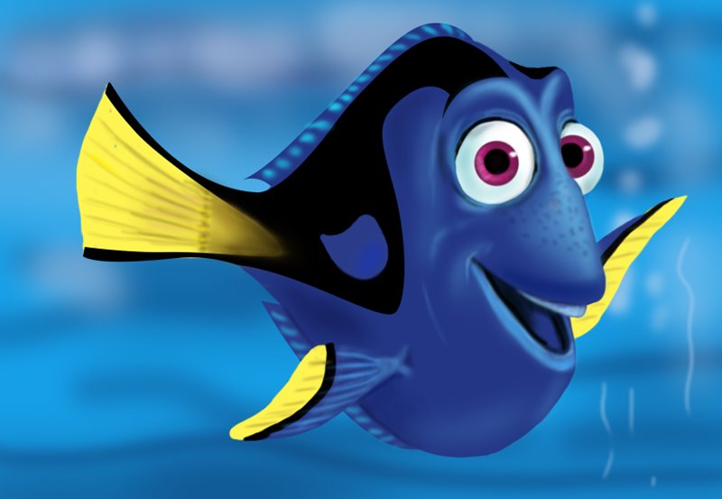 800x553 Learn How To Draw Dory From Finding Nemo (Finding Nemo) Step By