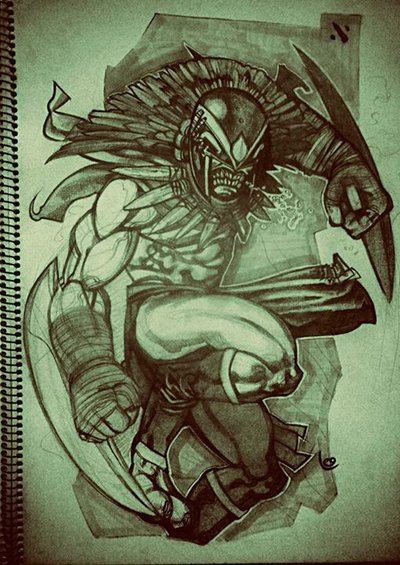 400x565 Dota 2 Bloodseeker Drawing By Lionteeth