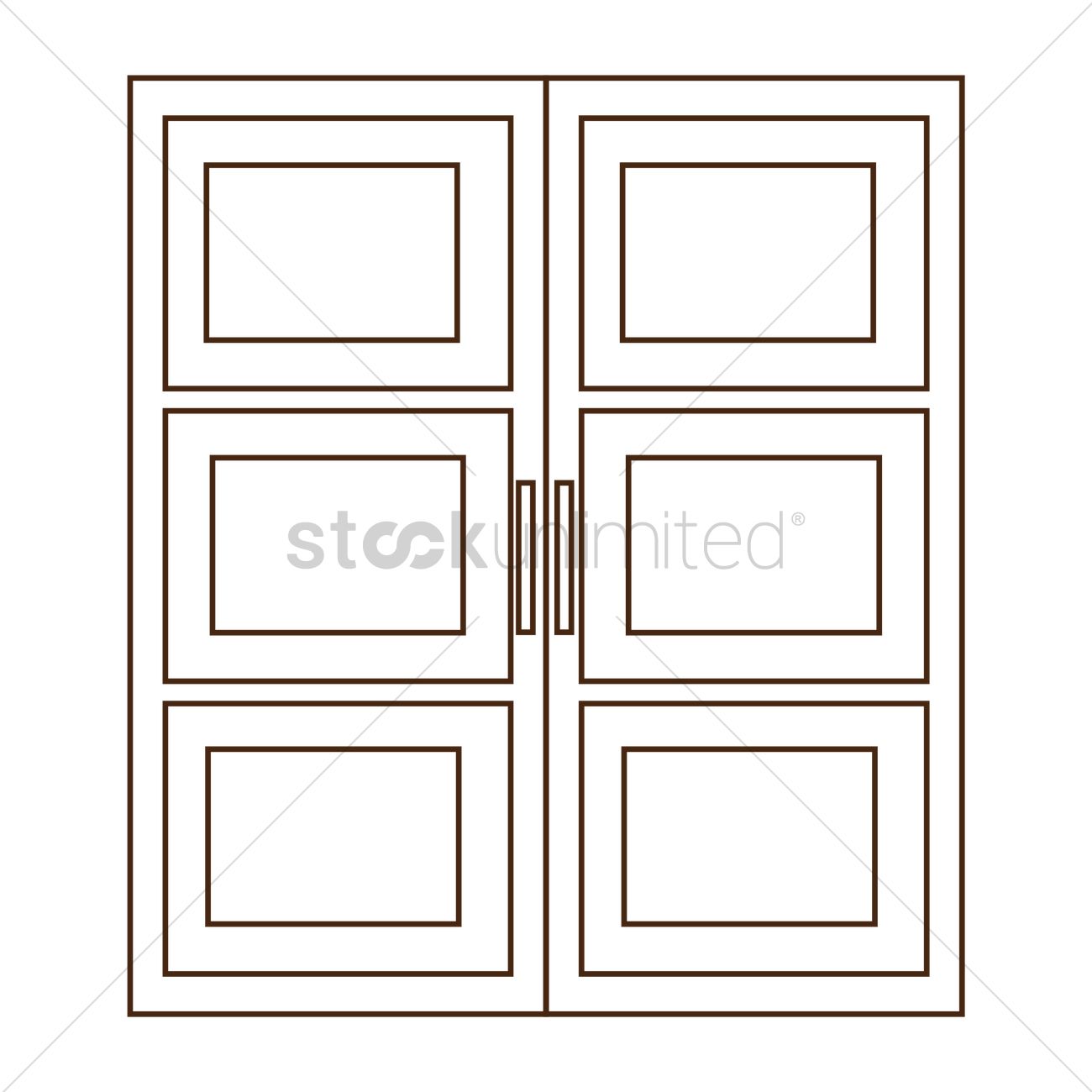 Double Door Drawing at GetDrawings | Free download