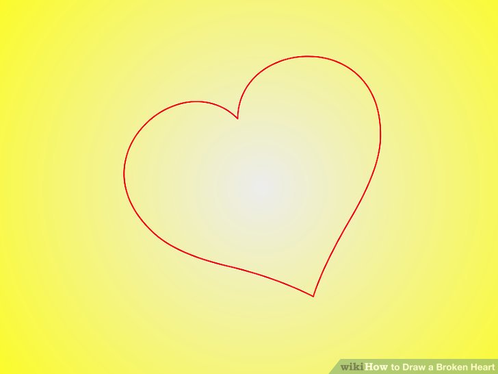 728x546 How To Draw A Broken Heart 9 Steps (With Pictures)