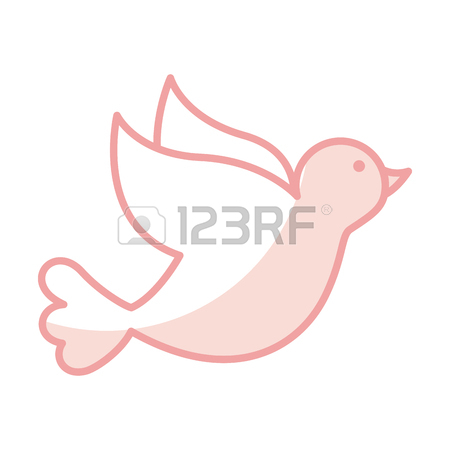 450x450 Dove Drawing Isolated Icon Vector Illustration Design Royalty Free