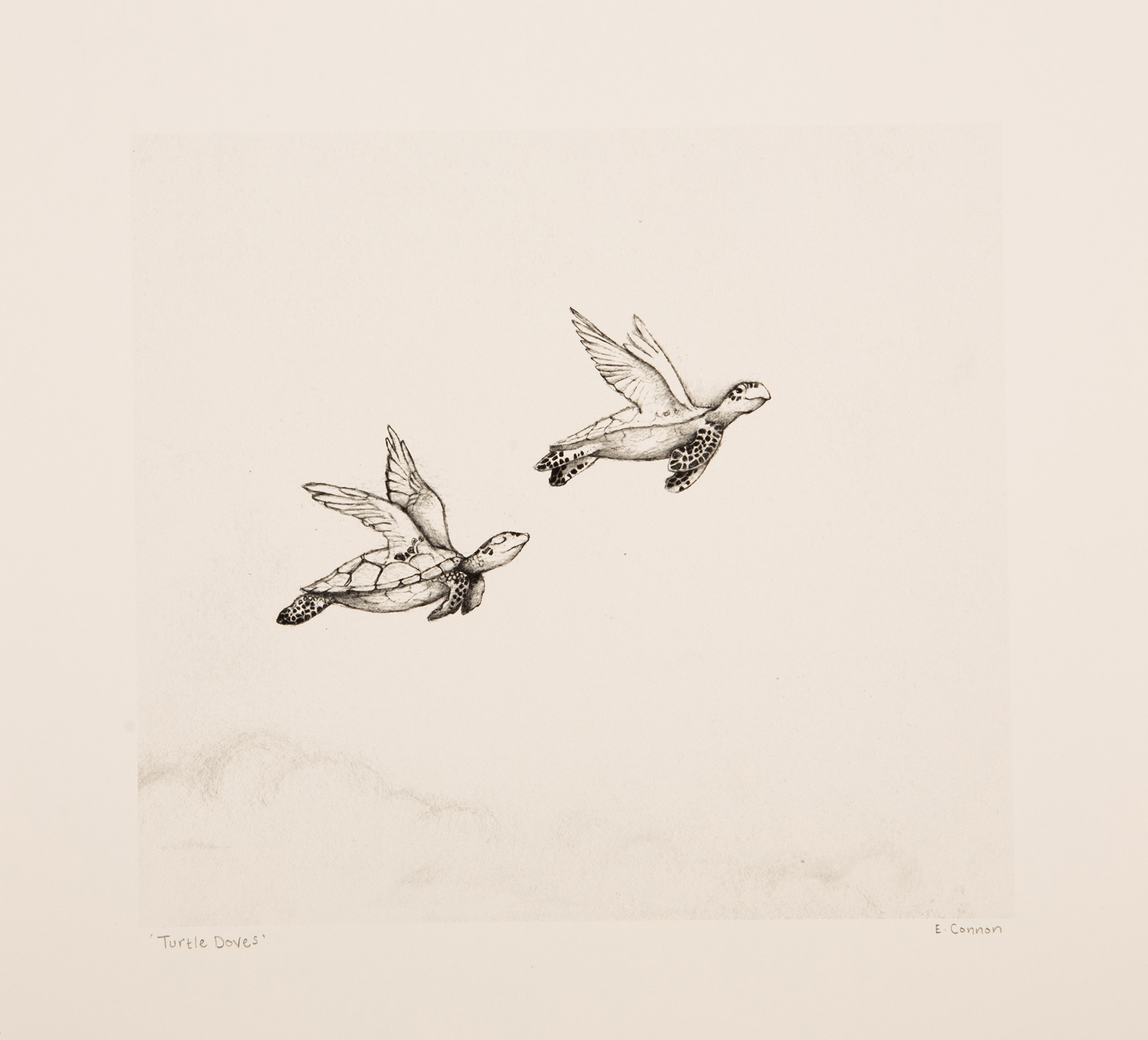 2000x1811 Things With Wings Print Turtle Doves Esther Connon