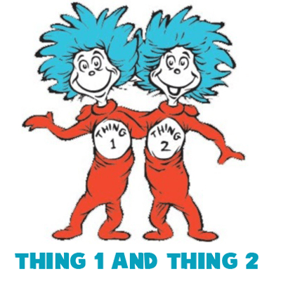 400x400 How To Draw Thing 1 And Thing 2 From Dr. Seuss The Cat In The Hat