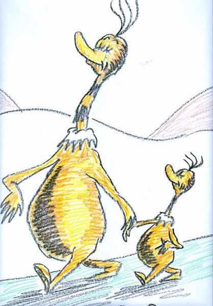 418x600 Rare Original Dr. Seuss Drawing