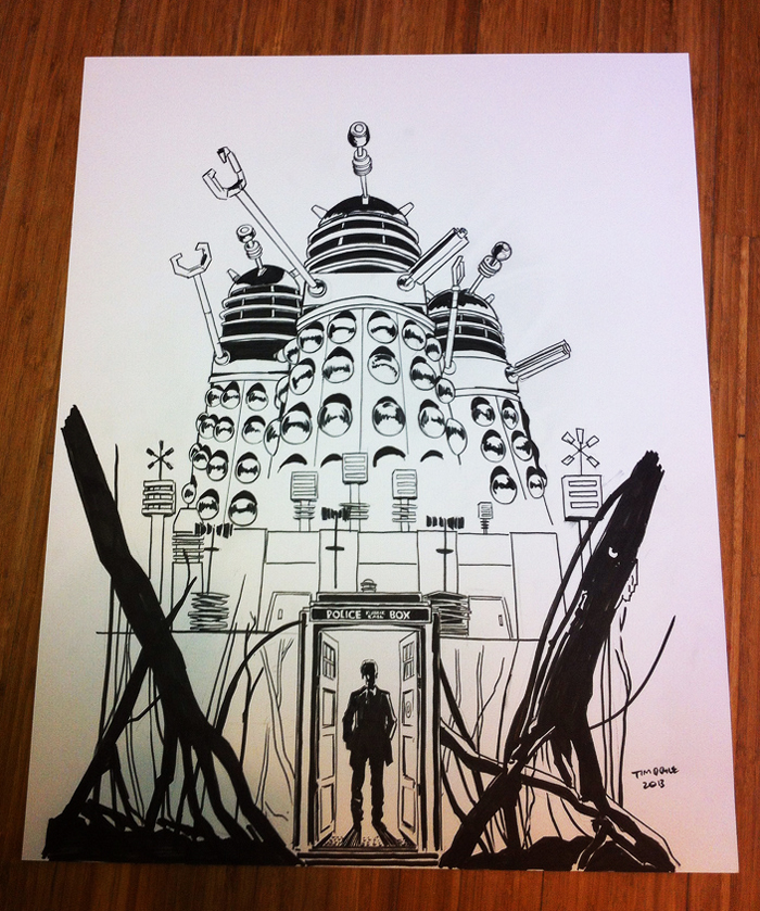 700x839 Doctor Who And The Daleks Print Now A Blu Ray Cover! Nakatomi, Inc